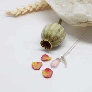 collier argent aile ange