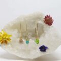 Boucles d'oreilles longues or jaune