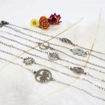bracelet argent breloque