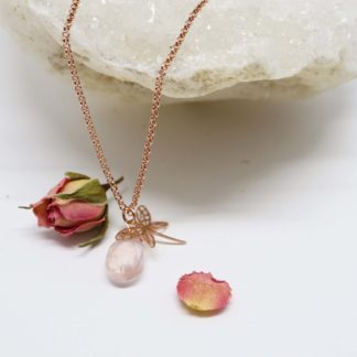 collier or jaune libellule