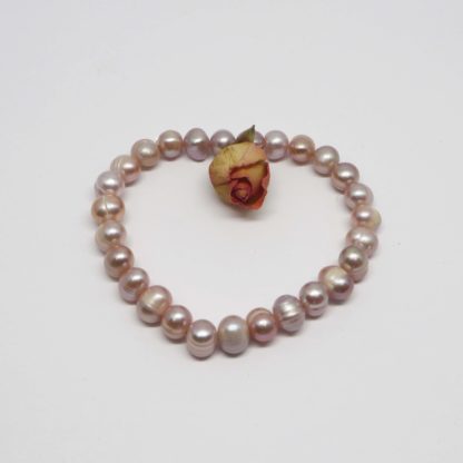 bracelet élastique perles de culture