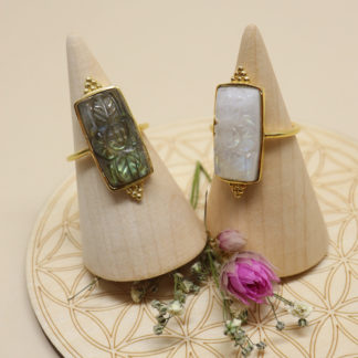 Bague soleil - plaqué or jaune