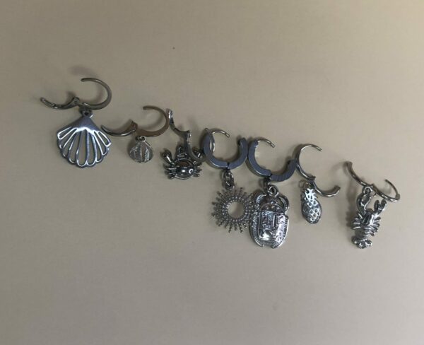Boucles d'oreilles Coquillages et crustacé - acier inoxydable