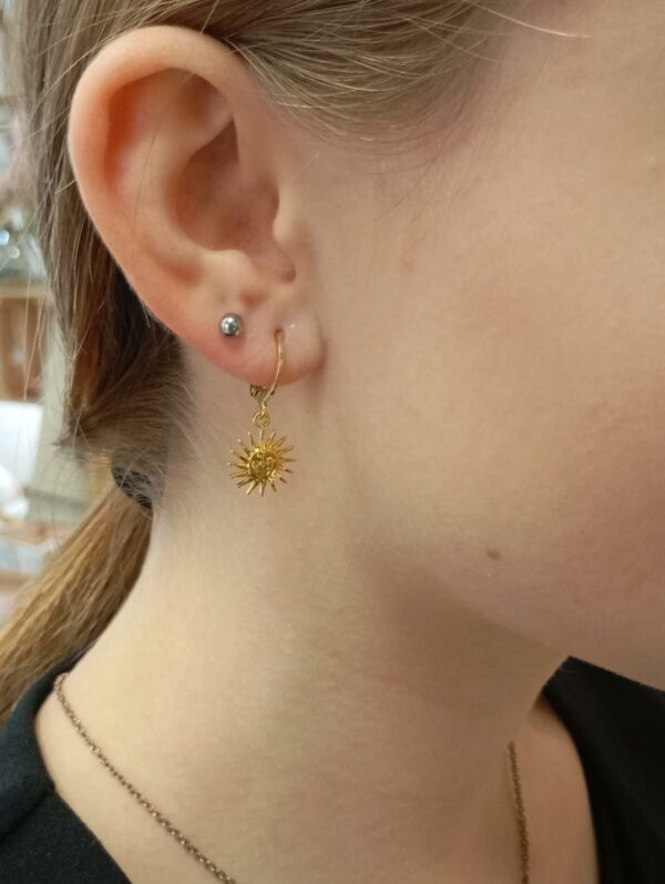 Boucles d'oreilles Coquillages et crustacés - acier inoxydable plaqué or – Image 12